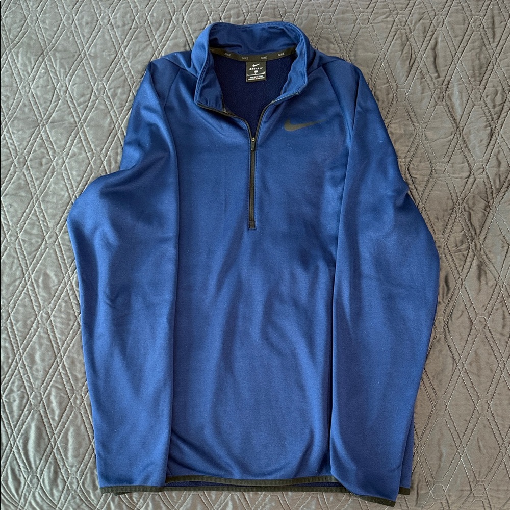 Nike Men's Royal Blue Dri-Fit Pullover